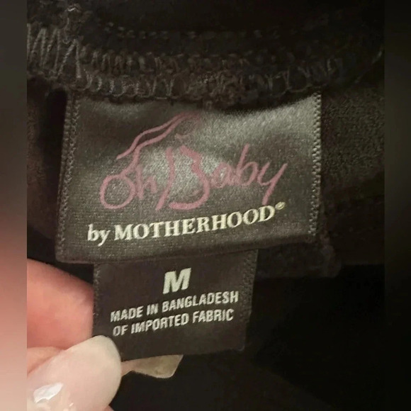 Oh baby Motherhood Maternity Women's Medium Corduroy Black Bootcut Pants - Picture 7 of 7